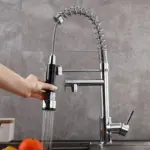 Gavaer spring pull down kitchen faucet dual mode