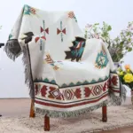 Geometry indian style throw blanket