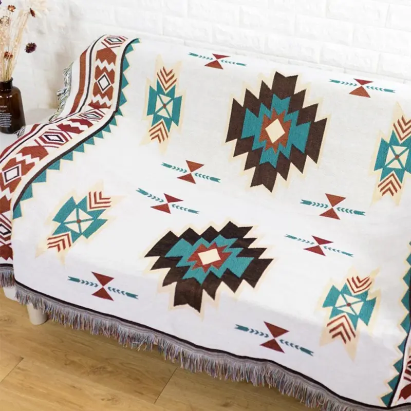 Geometry indian style throw blanket