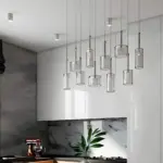 Glas esstisch hangeleuchte modern beleuchtung esszimmer elegant minimalistisch langlebig xlumina