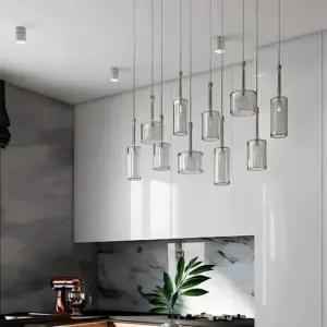 Homeko - Glass Dining Table Ceiling Lamps