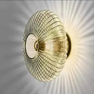 Homeko â Glass with wavy light wall lamp