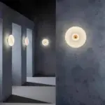 Glas wandleuchte wellenlicht 10W 2700K elegant modern wohnzimmer xLumina