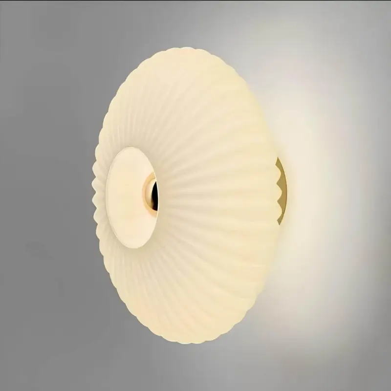 Glas wandleuchte wellenlicht 10W 2700K elegant modern wohnzimmer xLumina