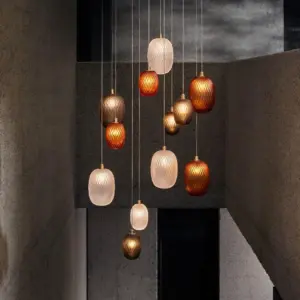 Homeko Stained Glass Ball Pendant Light