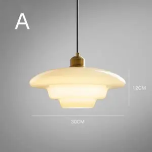 PureLuxe™ – Elegant White Glass Pendant Light