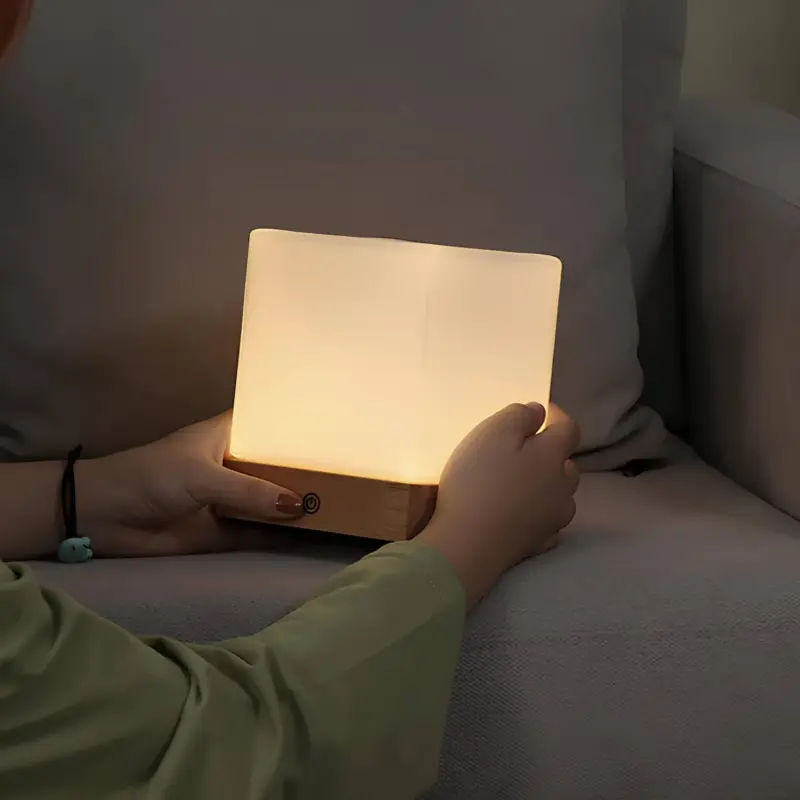 Gloedcube kabellose led tischlampe modern nordisch batteriebetrieben warmweiss xlumina3