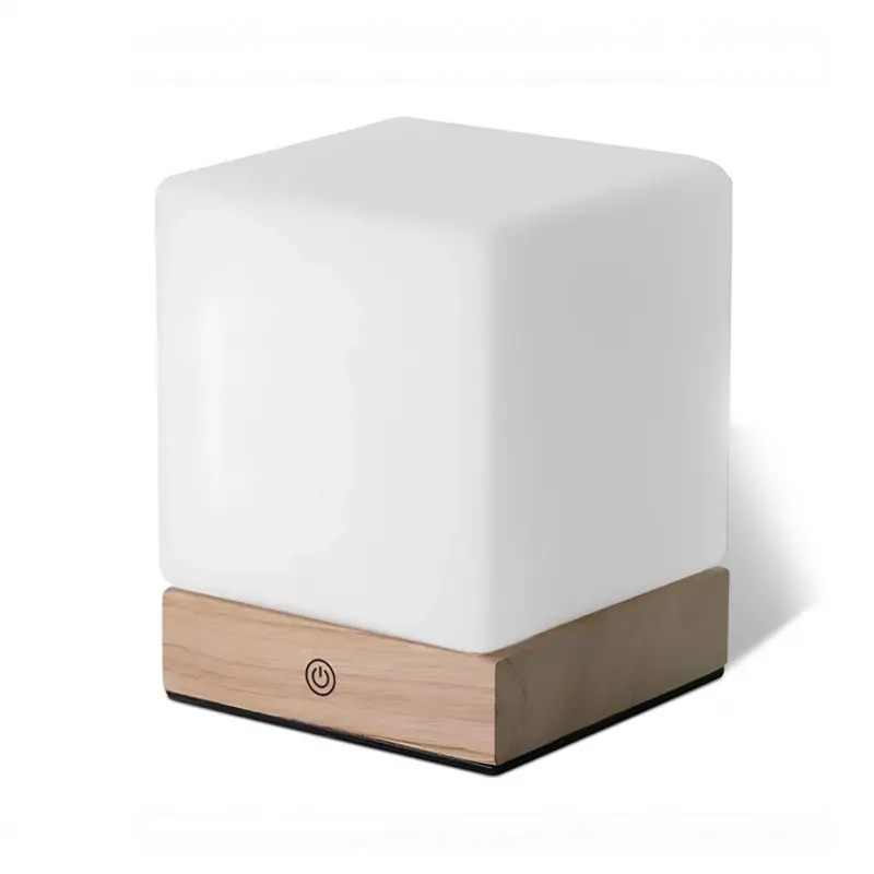 Gloedcube kabellose led tischlampe modern nordisch batteriebetrieben warmweiss xlumina6