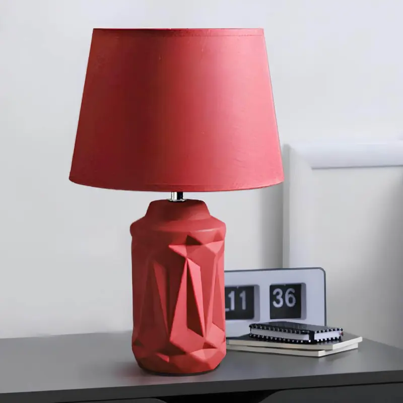 Gloedglow keramische nachtlampe rot tablelight stimmungsvoll xlumina3