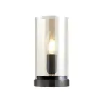 Gloeieva schwarze industrielle glas tischlampe wohnzimmer industrial design e27 lampe xlumina
