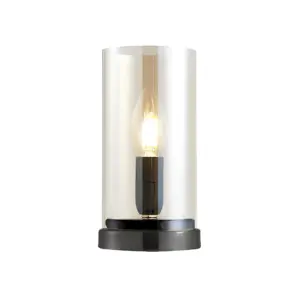 Homeko Black Industrial Glass - Table Lamp