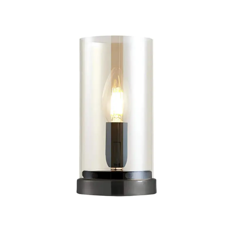 Gloeieva schwarze industrielle glas tischlampe wohnzimmer industrial design e27 lampe xlumina