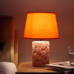 Gloeilieke tischlampe handgeschnitzte sonnenblumenbasis wohnzimmer beleuchtung warme leuchte orange xlumina