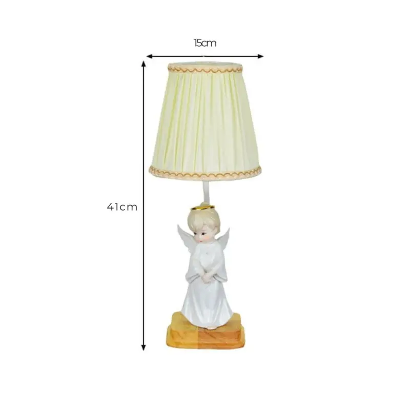 Glowangel nachttischlampe mit engelsdekor warmes licht schlafzimmerlampe xlumina