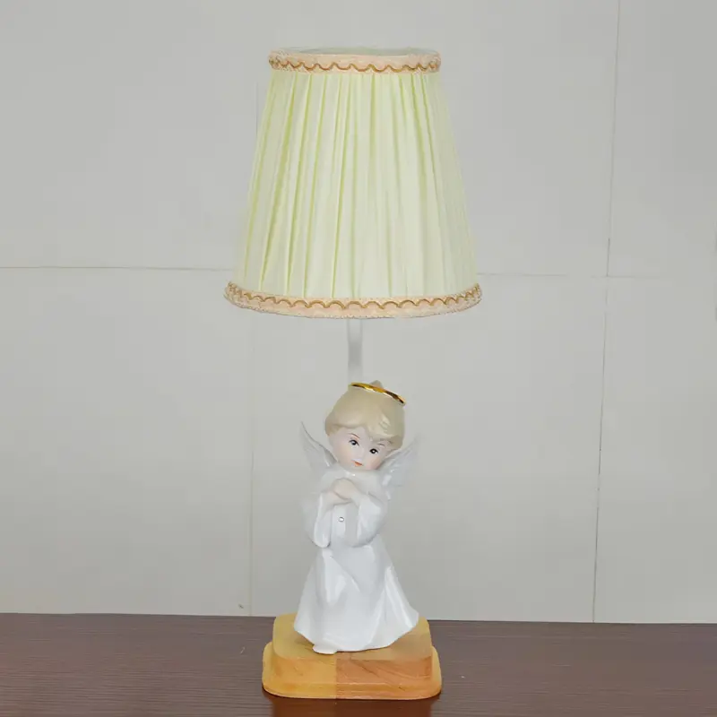 Glowangel nachttischlampe mit engelsdekor warmes licht schlafzimmerlampe xlumina