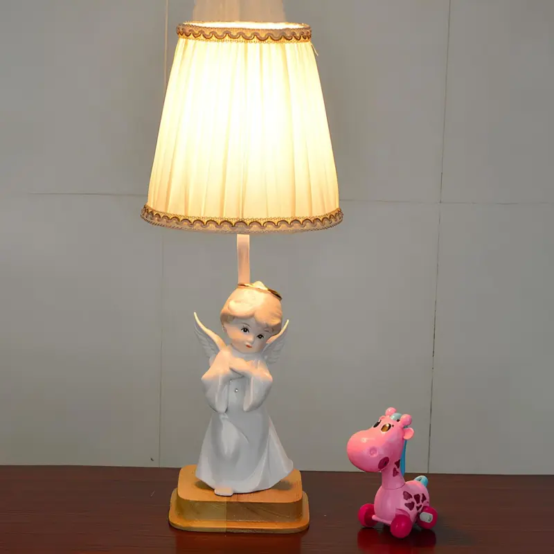 Glowangel nachttischlampe mit engelsdekor warmes licht schlafzimmerlampe xlumina