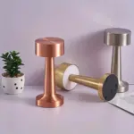 Glowart retro tischlampe stilvolles design vintage look beleuchtung beige braun xlumina