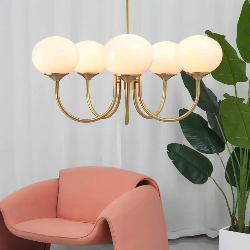 Glowing delight moderne kronleuchter aus marshmallow weiss 60cm xlumina13
