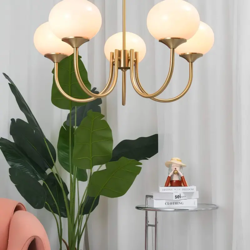 Glowing delight moderne kronleuchter aus marshmallow weiss 60cm xlumina14