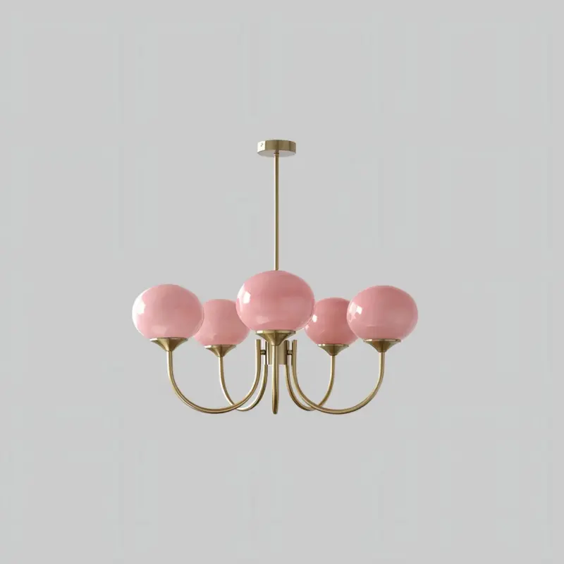 Glowing delight moderne kronleuchter aus marshmallow weiss 60cm xlumina25