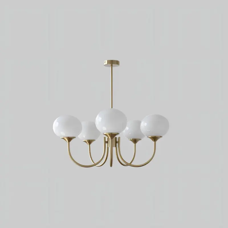 Glowing delight moderne kronleuchter aus marshmallow weiss 60cm xlumina27