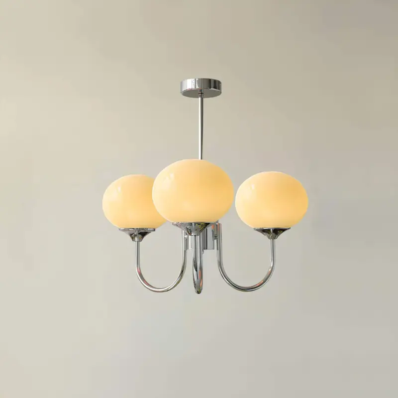 Glowing delight moderne kronleuchter aus marshmallow weiss 60cm xlumina29