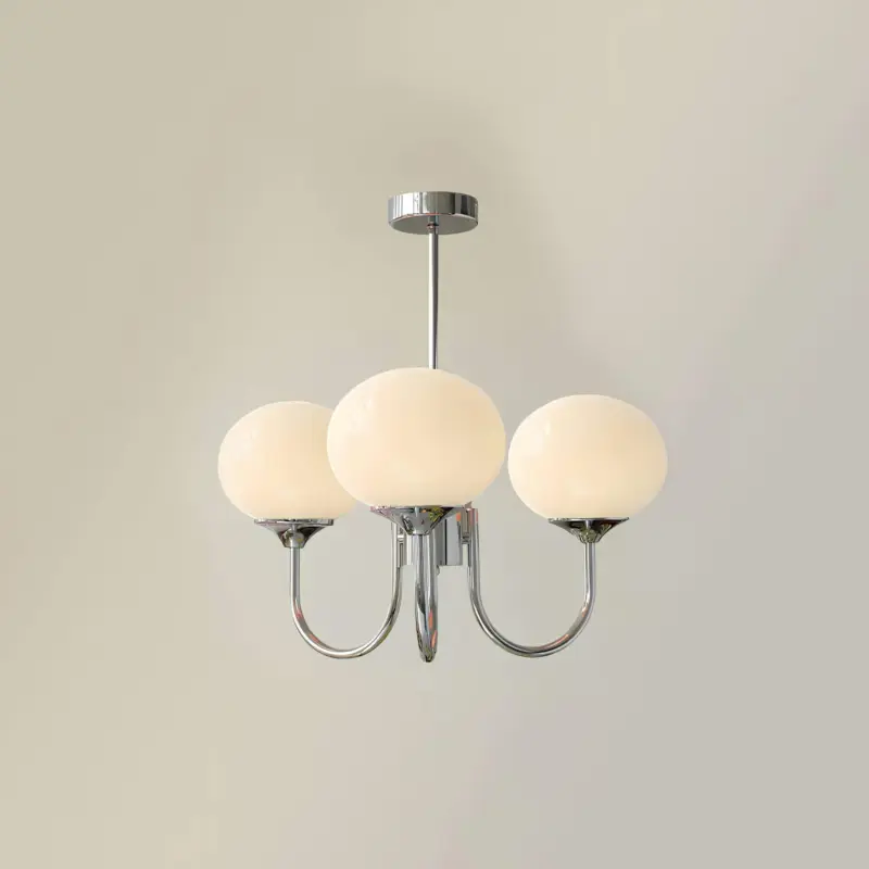Glowing delight moderne kronleuchter aus marshmallow weiss 60cm xlumina30