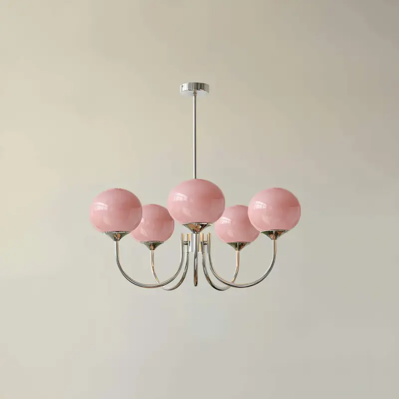 Glowing delight moderne kronleuchter aus marshmallow weiss 60cm xlumina31