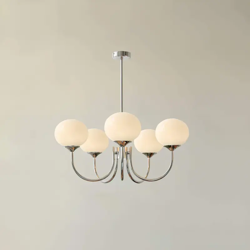 Glowing delight moderne kronleuchter aus marshmallow weiss 60cm xlumina33