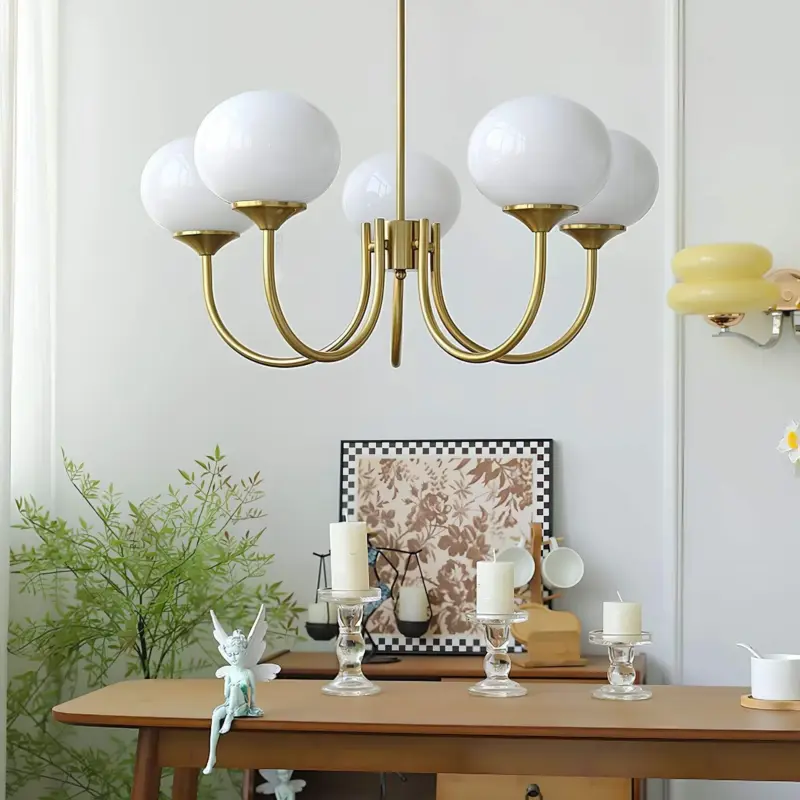 Glowing delight moderne kronleuchter aus marshmallow weiss 60cm xlumina9