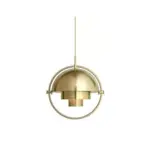 Glowironflex flexible design deckenlampe schwarz gold modern wohnzimmer xlumina