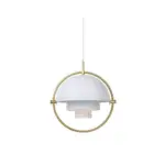 Glowironflex flexible design deckenlampe schwarz gold modern wohnzimmer xlumina