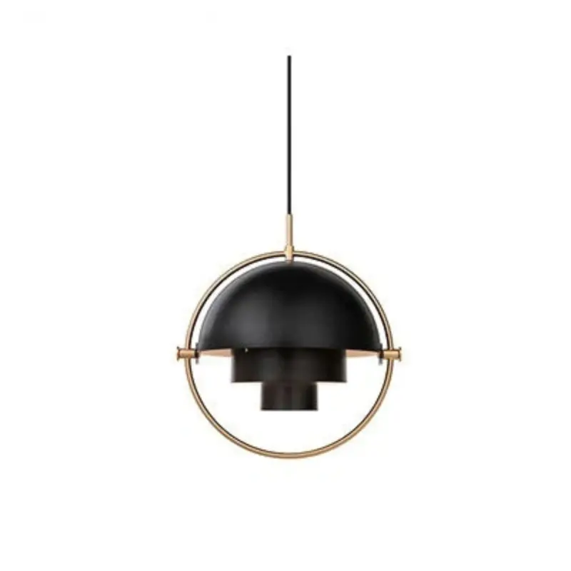 Glowironflex flexible design deckenlampe schwarz gold modern wohnzimmer xlumina