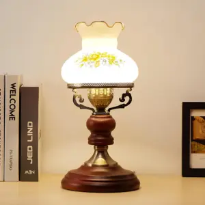 Homeko â Reddish-Brown Urn Table Lamp