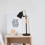 Glowzoe industrielle metalleimer nachttischlampe modern industrie design xlumina