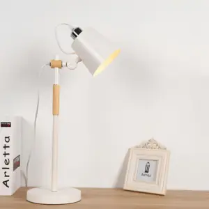 GlowZoë – Industrial Metal Bucket Nightstand Lamp