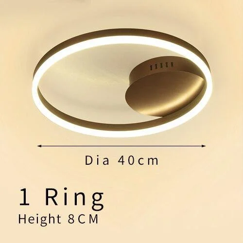 Gold Circular Led Rings Ceiling Light Chandelier 137045