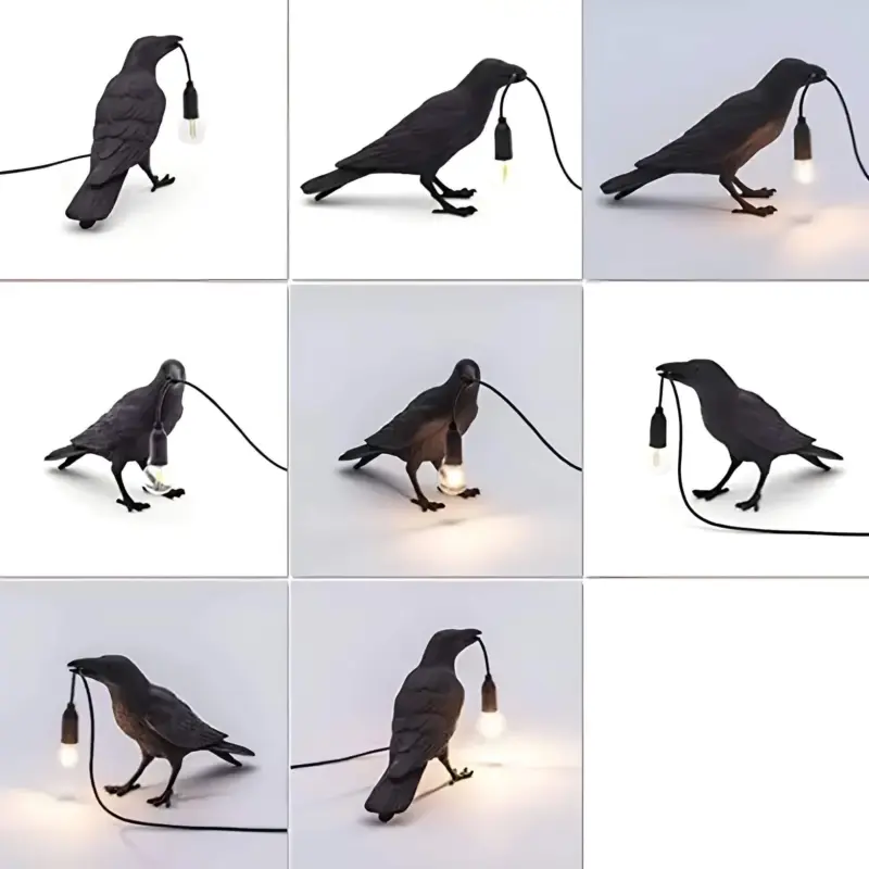 Gothic nightbird tischlampe elegantes design fur stilvolle beleuchtung xlumina4