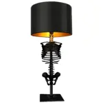 Gothic skelett tischlampe led licht dekoration xlumina