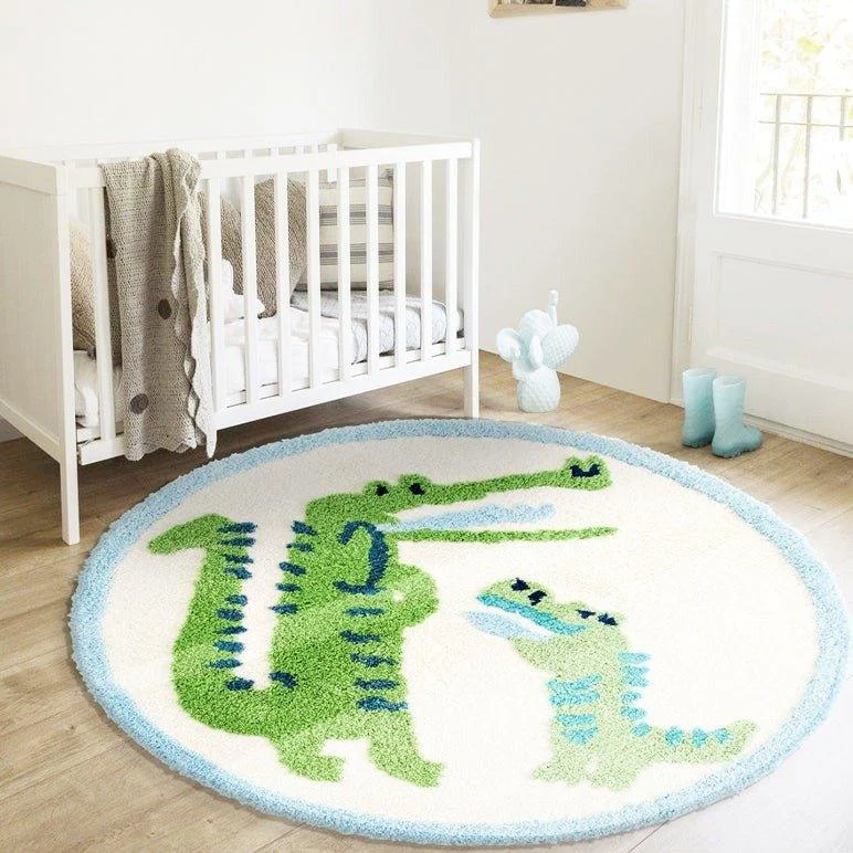 Green Dinosaur Rug 852529