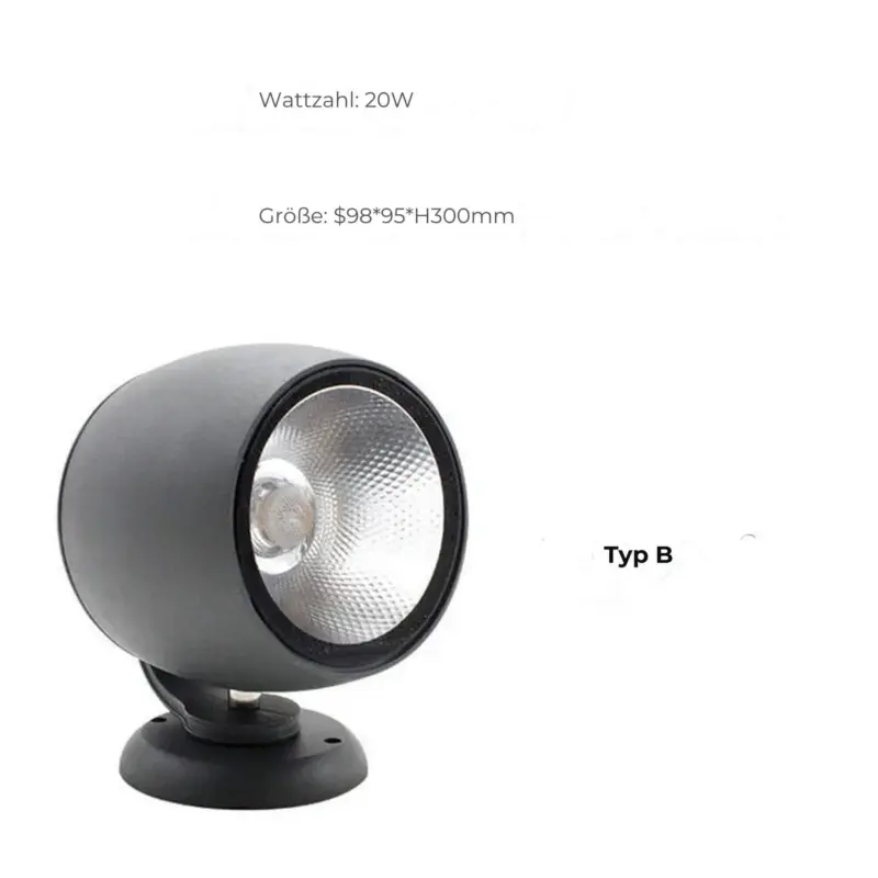Greenglow garten led lampe schwarz energieeffizient wetterfest stilvolles design xlumina7