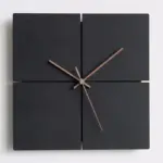 HA5PCirculaire Beton Wandklok Siliconen Mal Vierkante Cement Klok Handgemaakte Schimmel Huishoudelijke Decoratie Gips Schimmel