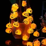 Halloween led string lights decor ghost patchandbagel