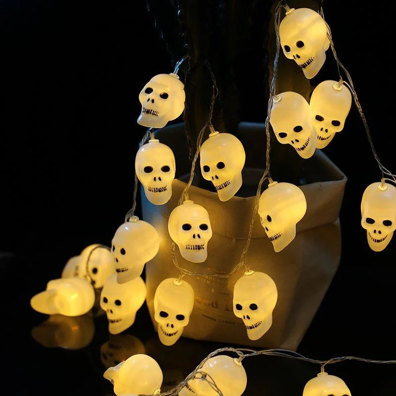 Halloween Led String Lights Decor Ghost Patchandbagel 555405