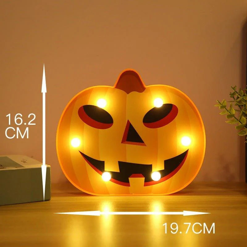 Halloween Lights Decoration Led Light Pumpkin Spider Bat Skull Outdoor Decorative Modeling Room Lights Decor Helloween Party Patchandbagel 127442