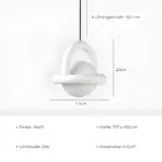 Hallshimmer strahlende kugellampe gold silber modern led lampe xlumina3