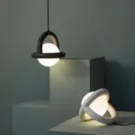 Hallshimmer strahlende kugellampe gold silber modern led lampe xlumina5