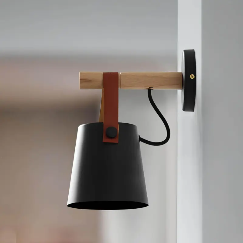 Holzlaterne nordic haengende wandleuchte nordisches design wohnzimmer lampe xlumin