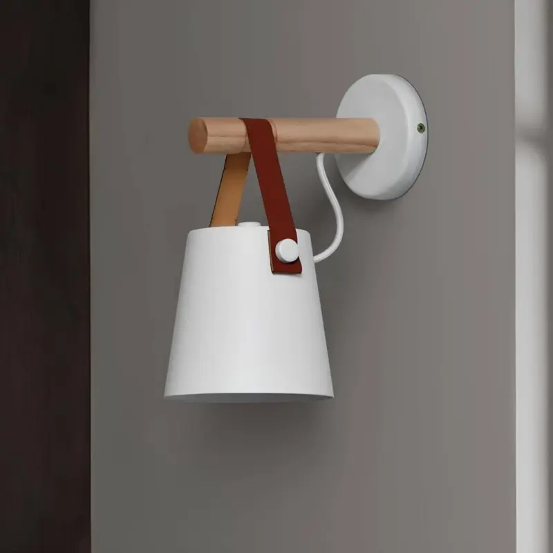 Holzlaterne nordic haengende wandleuchte nordisches design wohnzimmer lampe xlumin