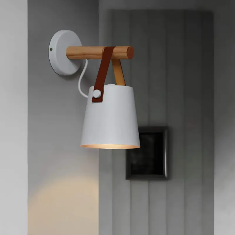 Holzlaterne nordic haengende wandleuchte nordisches design wohnzimmer lampe xlumin